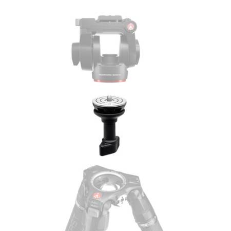 Manfrotto 560BALLSHX - półkula poziomująca z krótką rączką, 60mm, gwint 3/8